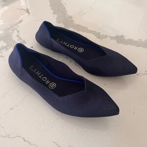 Rothy’s Navy Flat “The Point” Size 9